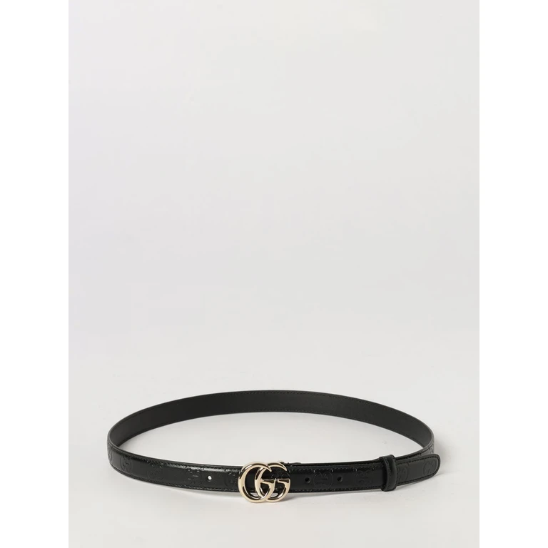 GG Marmont Smooth Calfskin Leather Belt with Monogram Buckle (409417AAD5L1000)