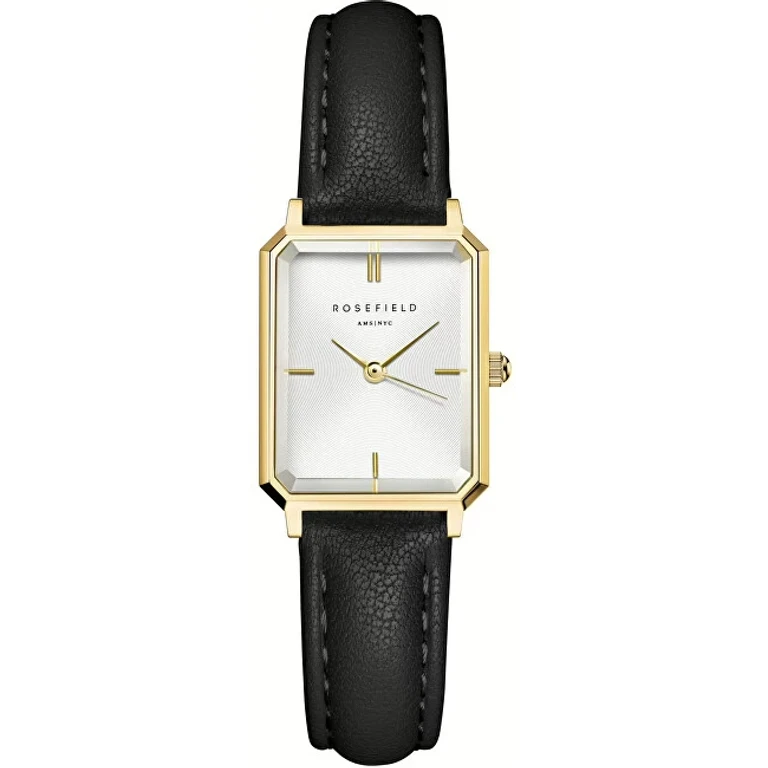 Octagon XS White Black Leather Gold OWBLG-O84