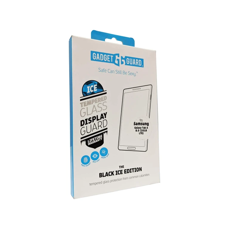 Black Ice Glass Screen Protector for Samsung Galaxy Tab a 8.0 2018 (Not Compatible with Wifi Only Version) - Clear