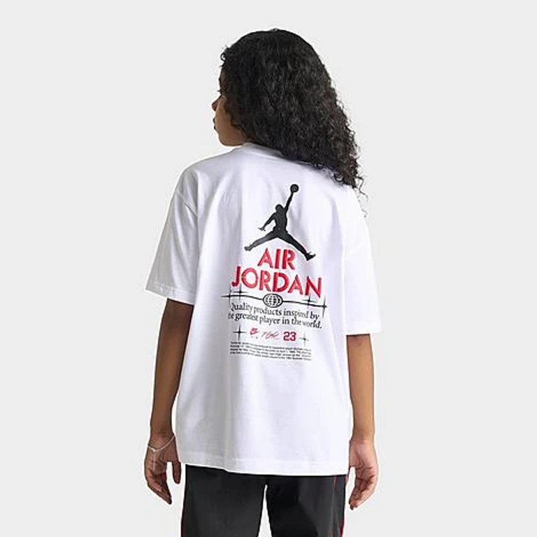 Jordan Big Kids Quality T-Shirt in White Size: Small