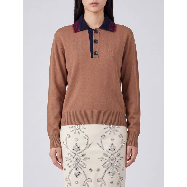 N° 21 Polo Shirt Woman color Brown (A03590041374)