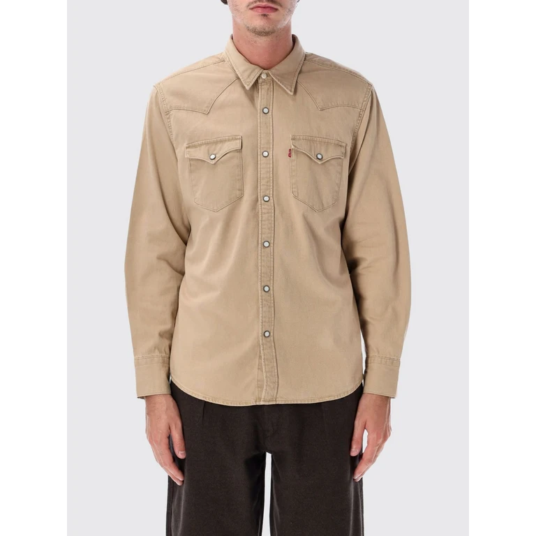 Barstow Long-Sleeved Cotton Denim Shirt (857440128)