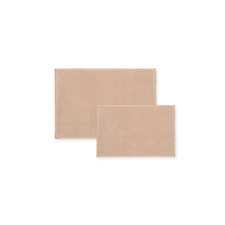 5674 2 Piece Faux Fur Bath Mat Set