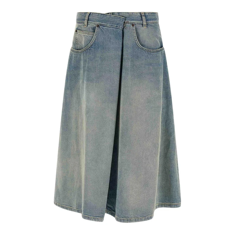 Falda midi Maison Margiela - Azul claro