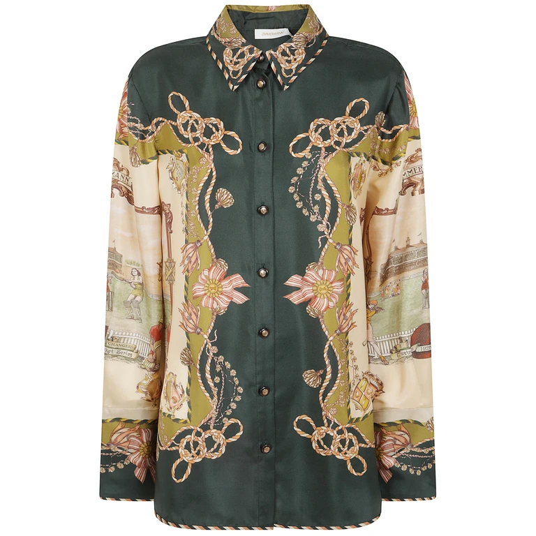 Shirt Silk Multicolor "Valiant"