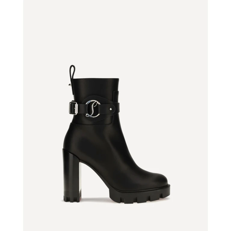 Dianouchette Lug leather Ankle Boots Female 38.5