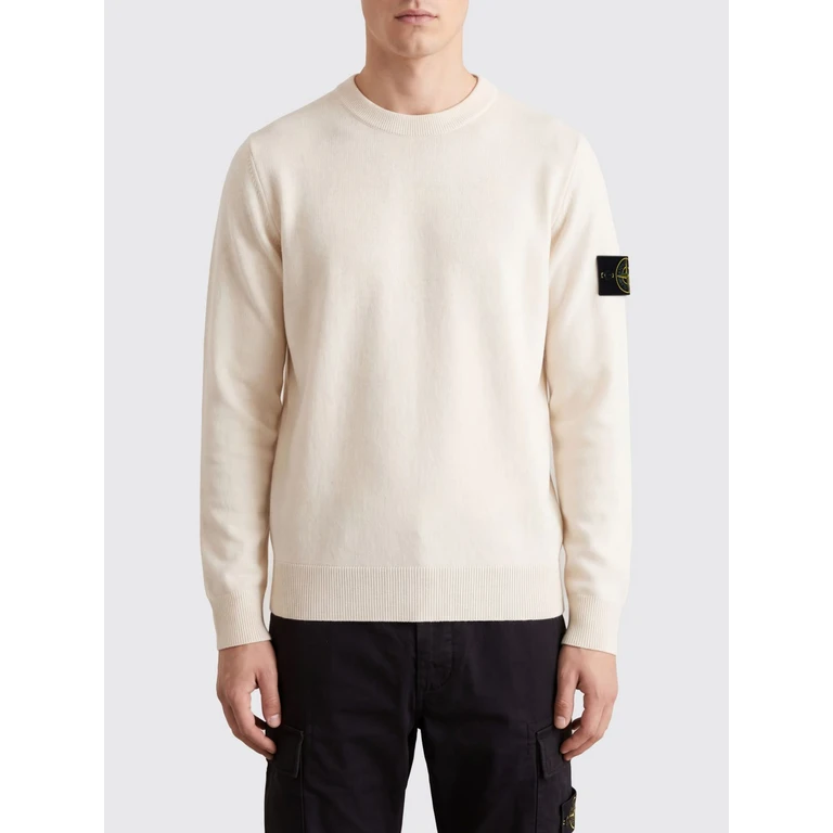 Virgin Wool Crewneck Jumper with Compass Logo Patch (5100021S00B4V0093)