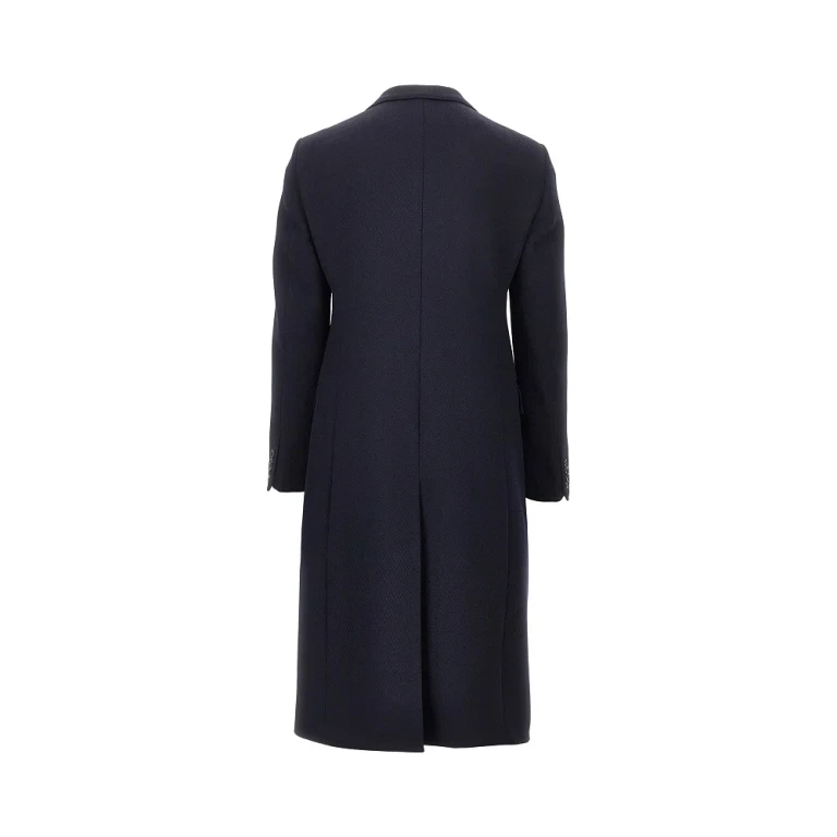 Wool tricotine single-breasted coat Man 48