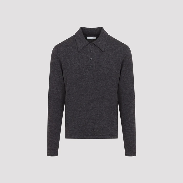 LEMAIRE - Lemaire L/S Knitted Polo Sweater
