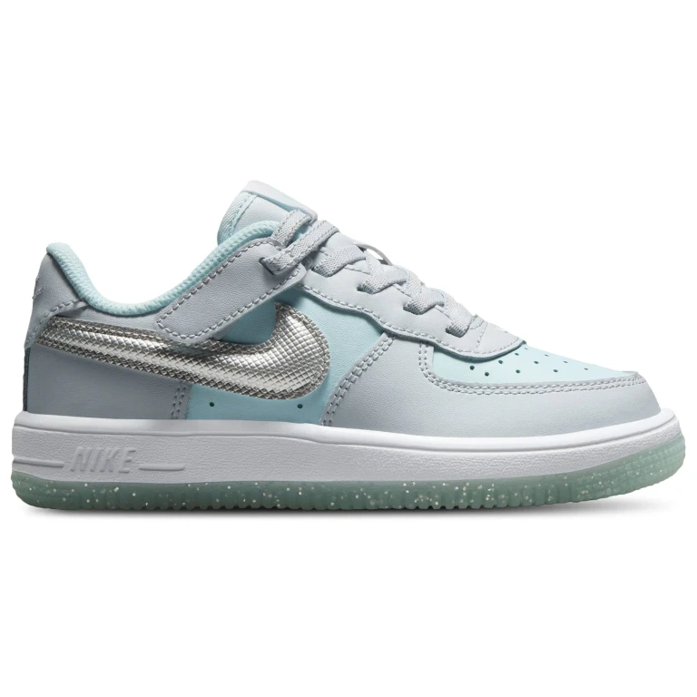 Preschool Air Force 1 Low EasyOn Pure Platinum/Glacier Blue