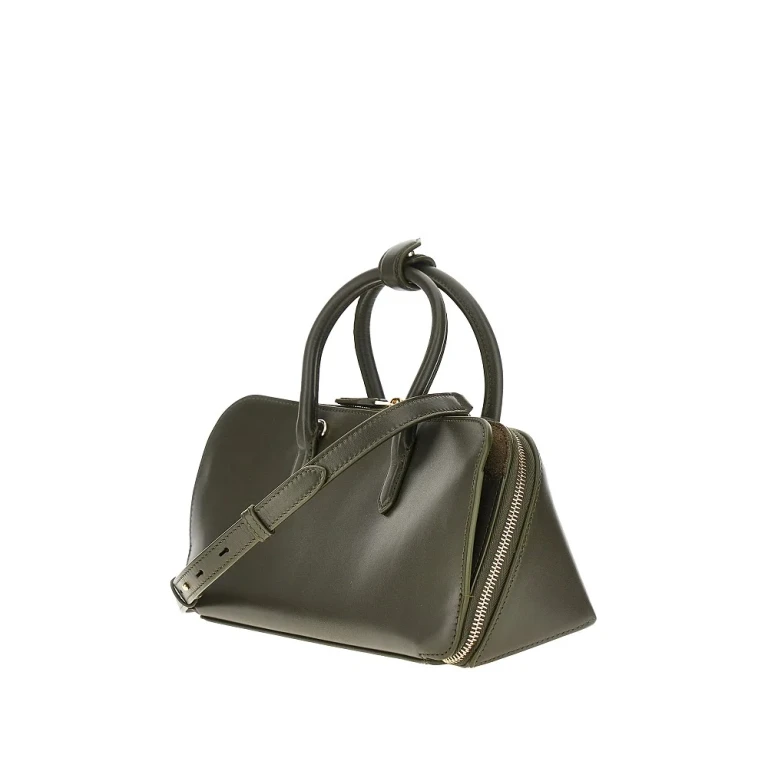 ALAIA Box leather small 'Delta' bag Woman One Size