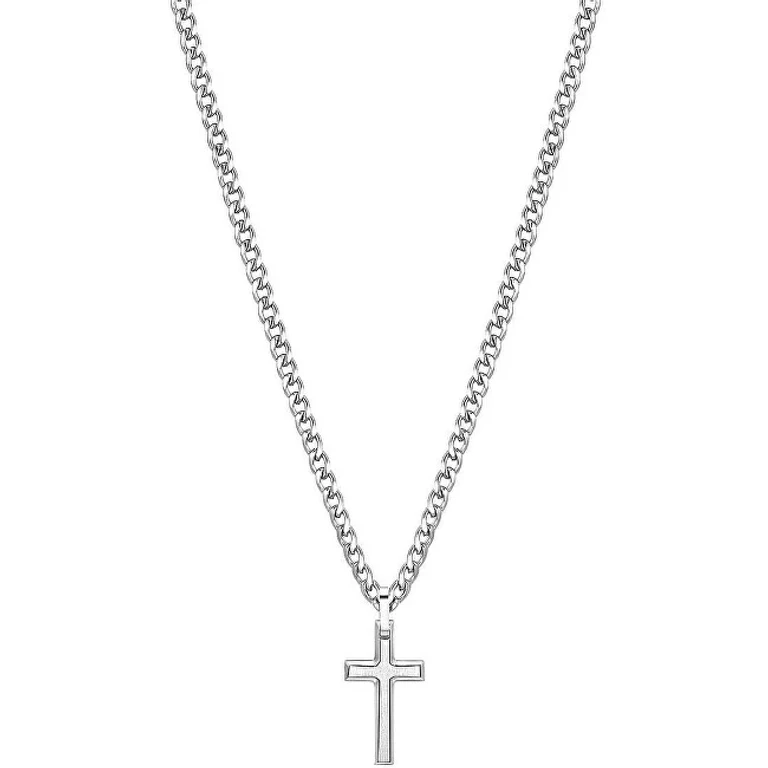 Fashion steel Collana with cross Ink BIK10