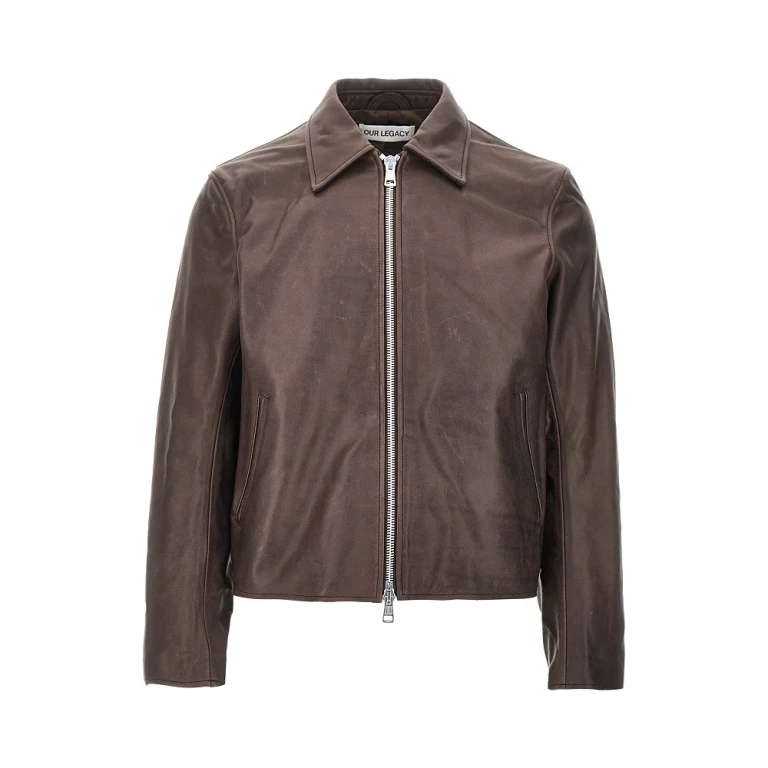 Waxed leather jacket Man 50
