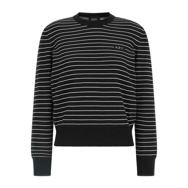 Pull col rond A.P.C. - Blanc