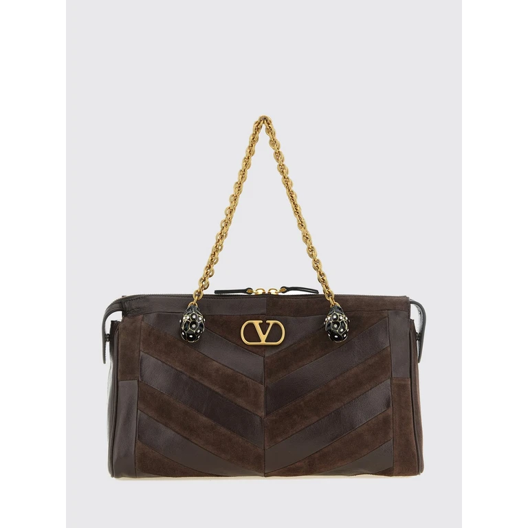 Sac porté épaule Valentino Garavani Panthea en daim avec monogramme VLogo