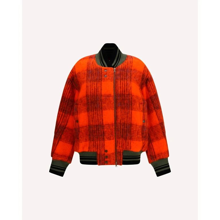 Oversized mohair-blend Bomber Jacket Female S