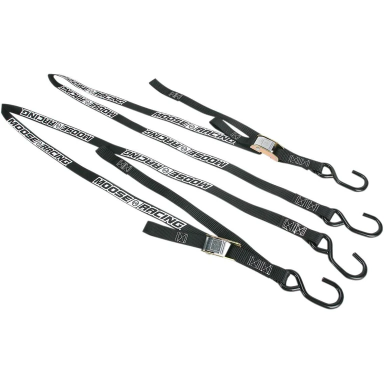3920-0302 - Moose Racing Extra Long Heavy Duty Tie Down Straps 213cm - Black