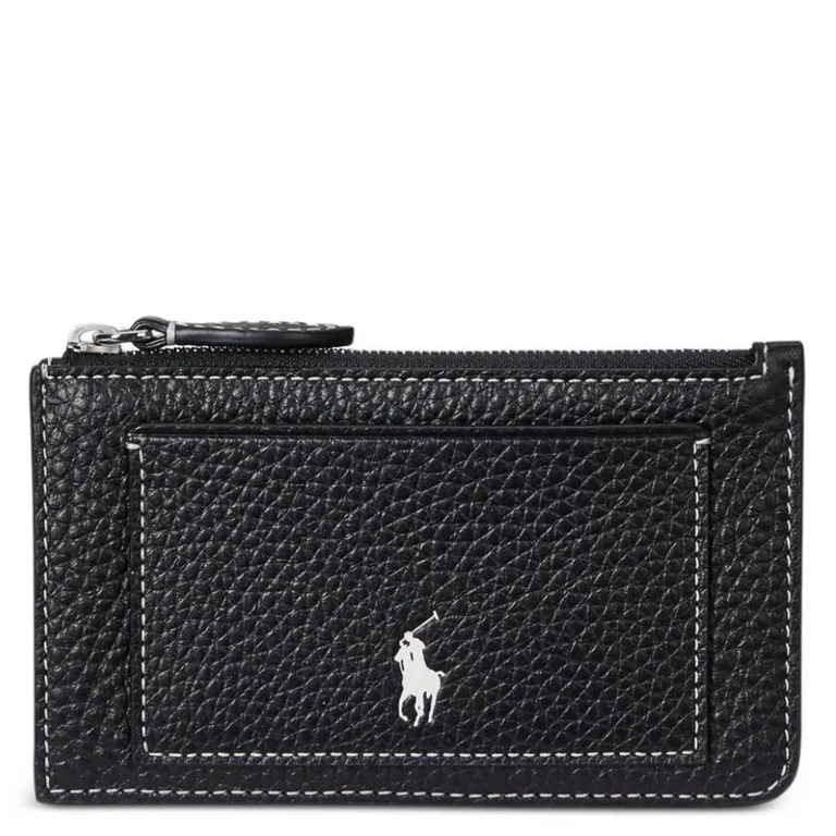 Polo Play Leather Zip Card Case