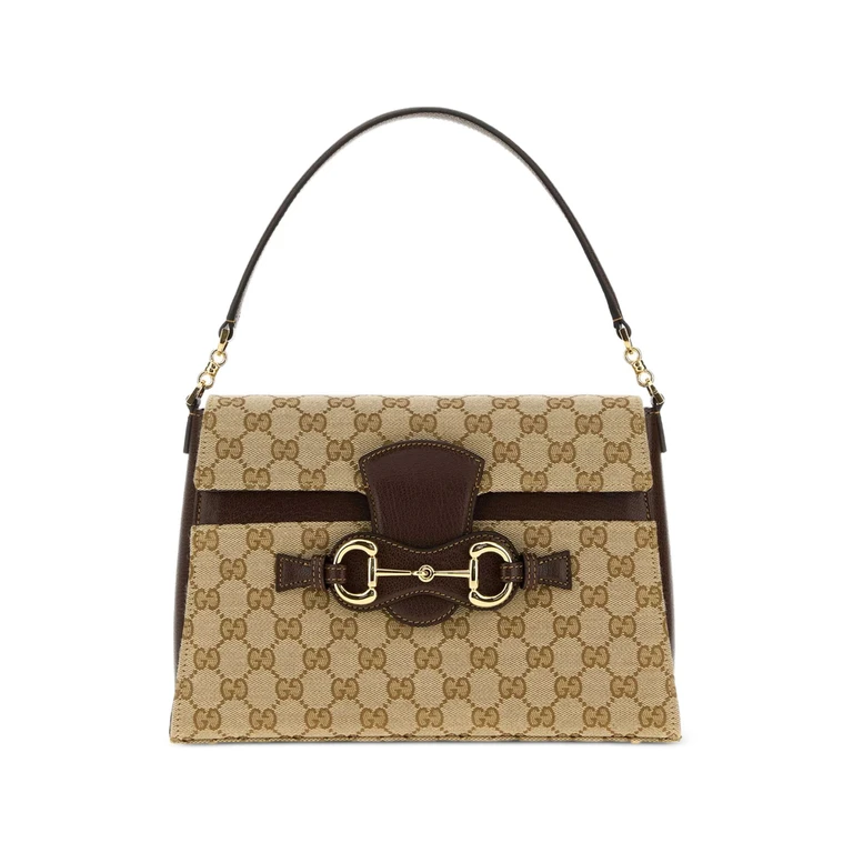 Medium Horsebit Leather Tote Bag