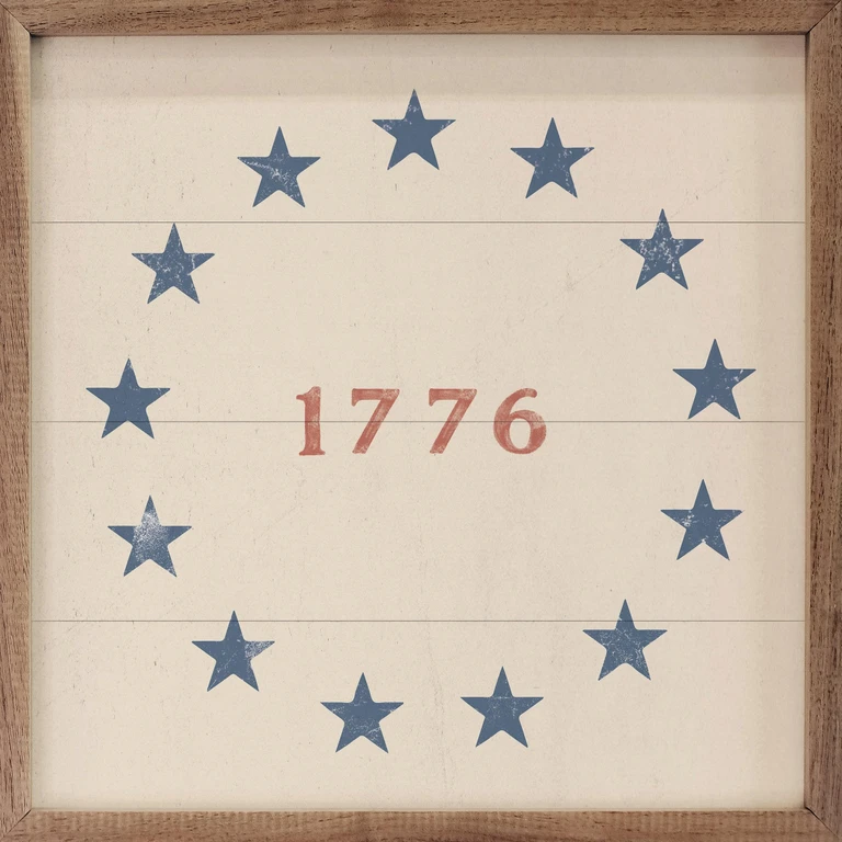 1776 with Stars White