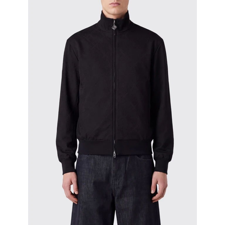 CASABLANCA Wool Bomber Jacket with High Neck and Front Zip Fastening (MAW26JK51501)