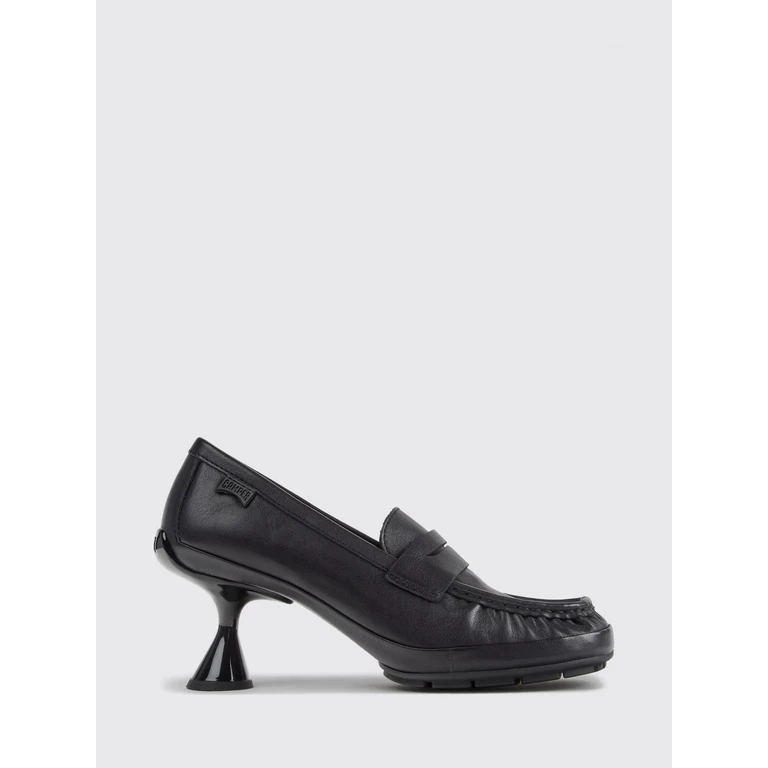 Right Left Loafers in Smooth Leather with a Medium Spool Heel (K201978-001RIGHTLEFT0)