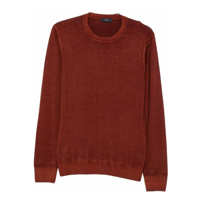 Rundhals-Pullover aus reiner Wolle