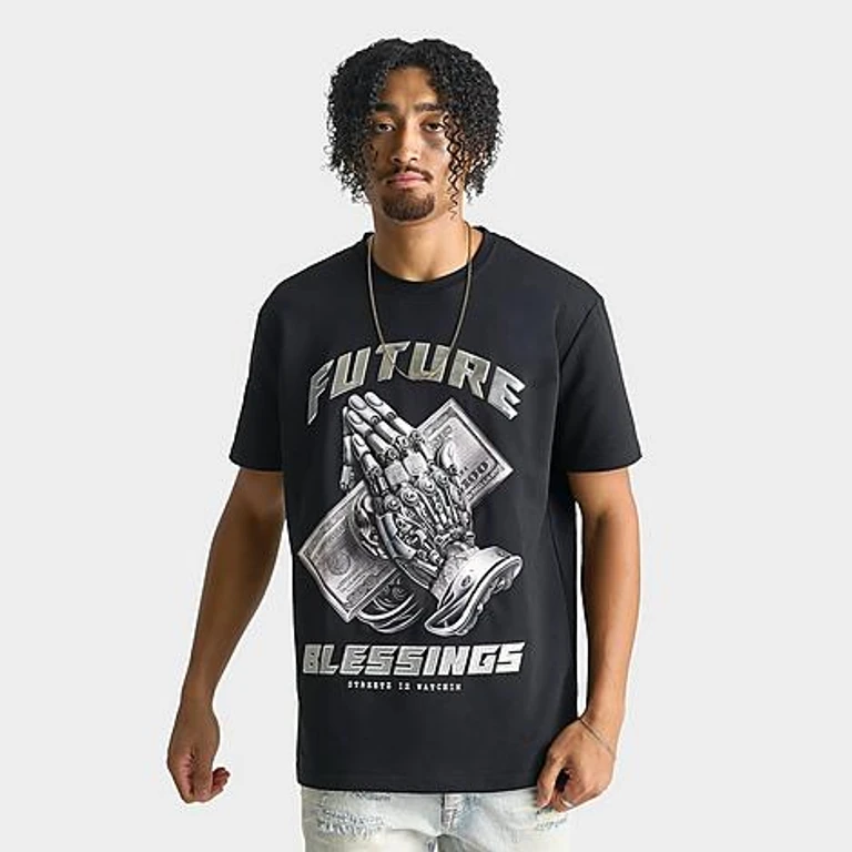 Men's Future Blessings T-Shirt in Black Size: Small