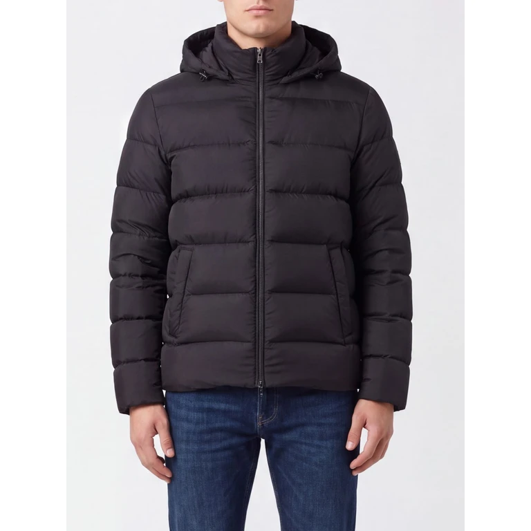 Hooded Water-Repellent Quilted Nylon Down Jacket (PI0016ULE12456Z9480)