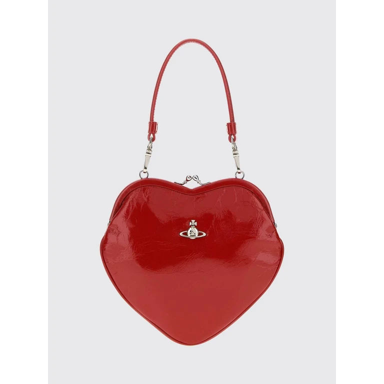 VIVIENNE WESTWOOD Belle Heart Mini Heart-Shaped Leather Bag with Orb Logo (4B01000CWL00EOH401)
