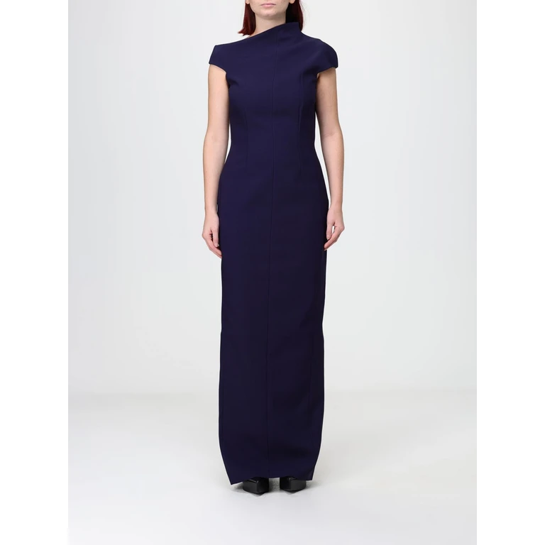 Robe fourreau longue en crêpe