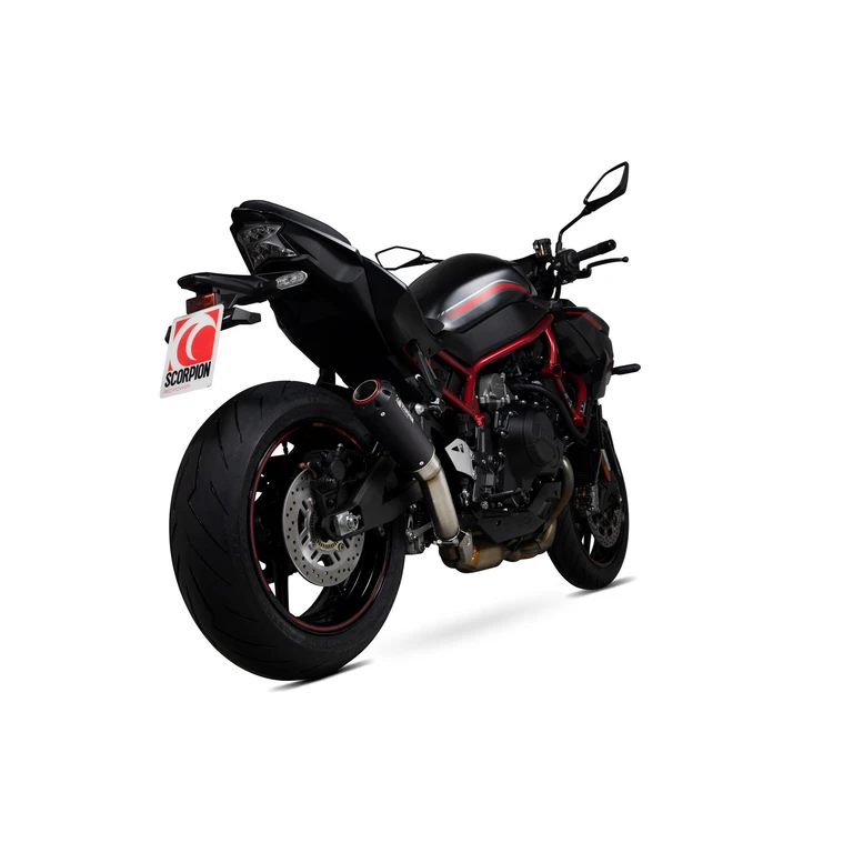 PKA135BCER - Scorpion Red Power Black Ceramic Slip-On Exhaust - Kawasaki Z H2 2020