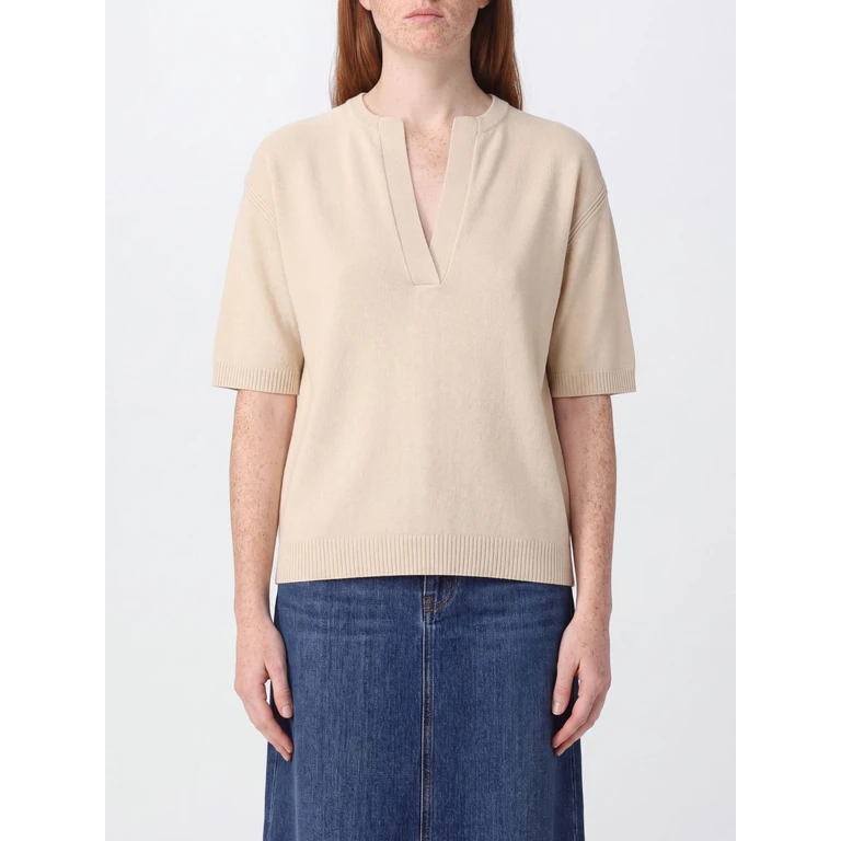 PINKO Wool and Cashmere Crewneck Jumper with Short Puff Sleeves (107206A3G1C15)