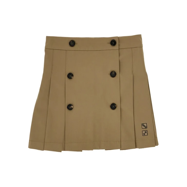 Gabardine pleated mini skirt - KIDS Kids 8Y