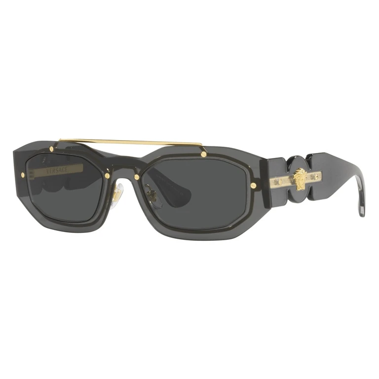 Dark Grey Geometric Unisex Sunglasses VE2235 100287 51