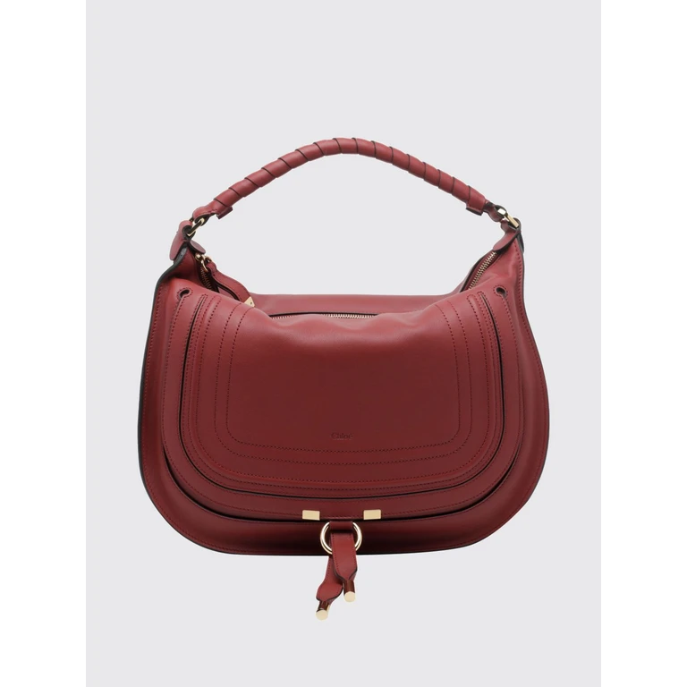 Chloé Marcie Schultertasche aus Kalbsleder mit geflochtenem Griff