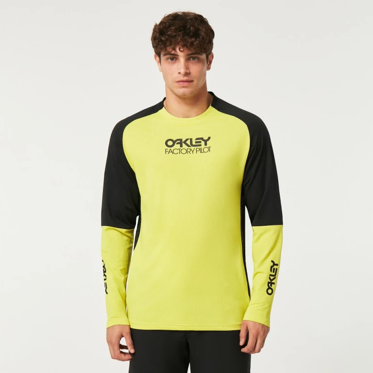 Men's Factory Pilot MTB LS Jersey II - Black/Sulphur