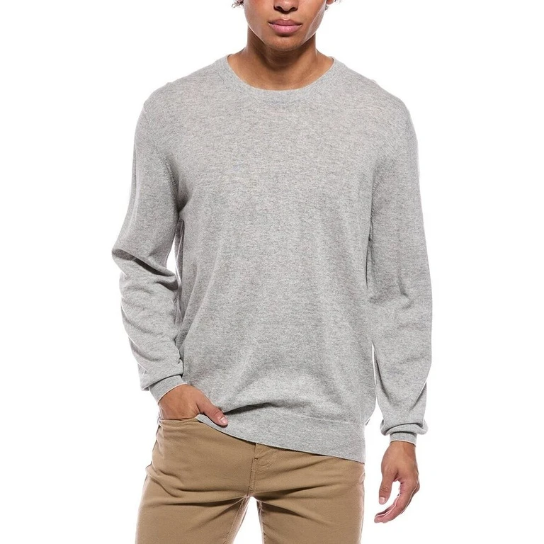 Mens Pebble Sand Wool Sweater