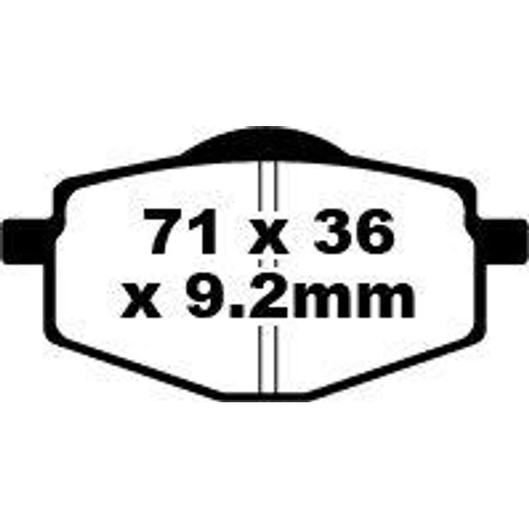 FA101 - EBC FA Series Organic Brake Pads For Beta EURO 350 2003-2006 Rear