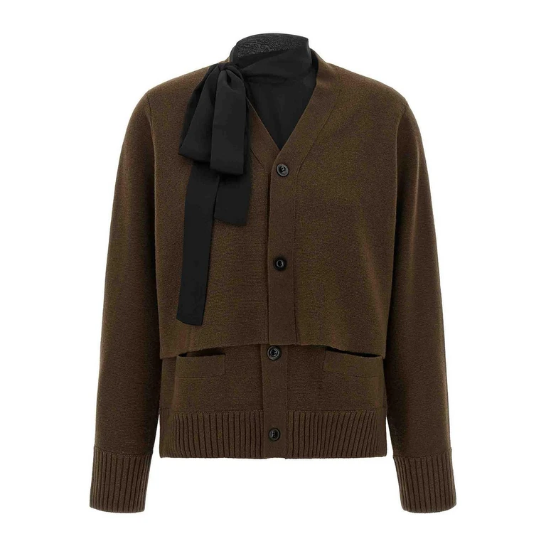 Sacai Cardigan - Marron (2608673601)