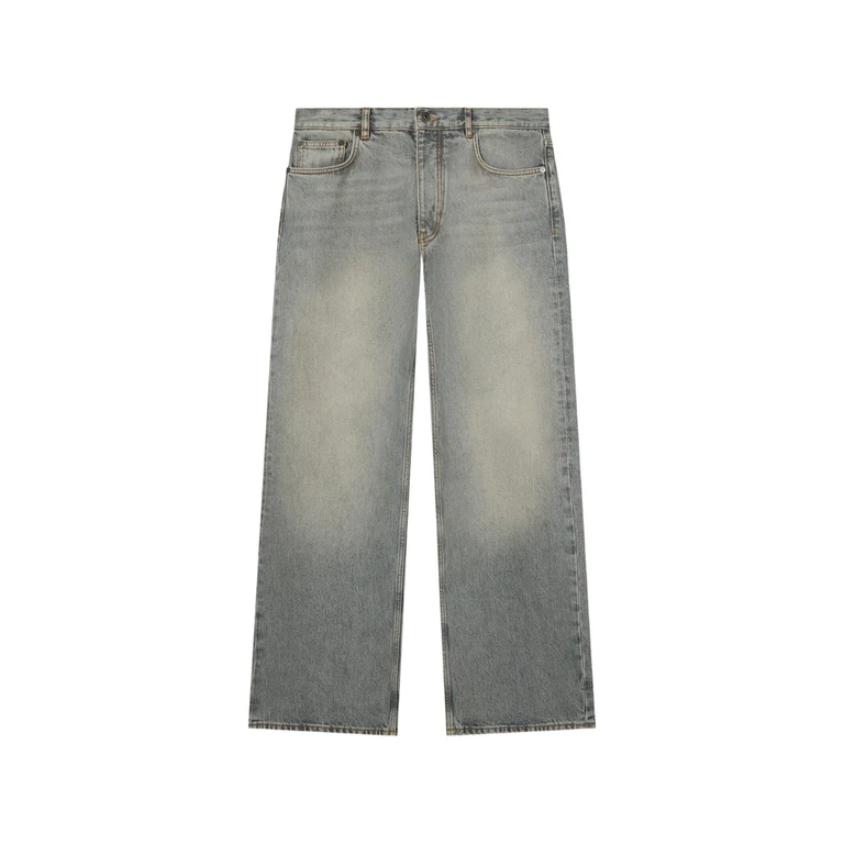 Off-white Arrows-print Straight-leg Jeans