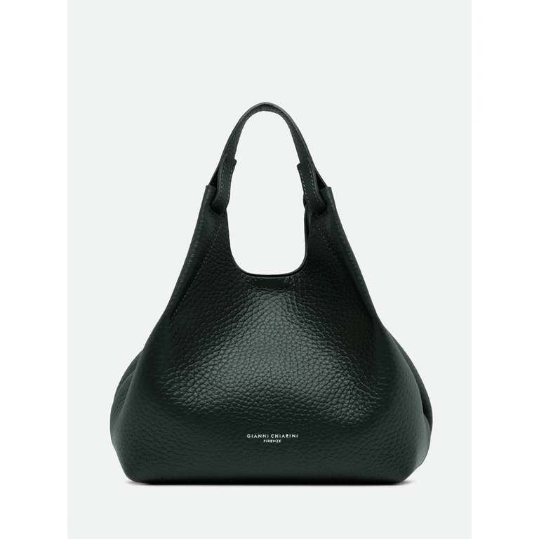 Dua Grained Leather Handbag with Removable Pouch (BS9719RNGDBLVELVETGREEN)