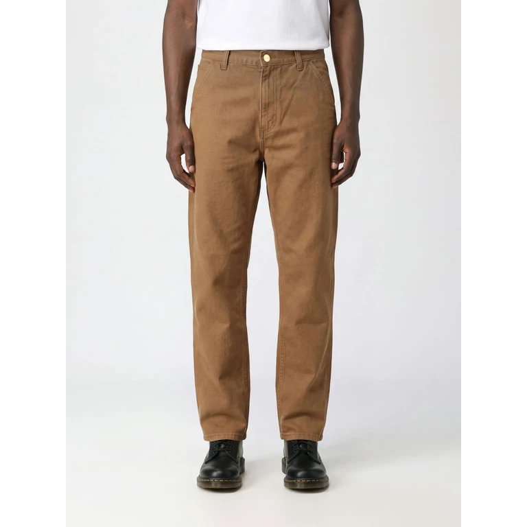 Single Knee Wide-Leg Trousers in Printed Organic Cotton Canvas (I0347983TG4O)