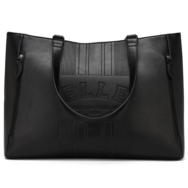 Roamer 24L Vegan Leather Weekender Duffel Bag Black