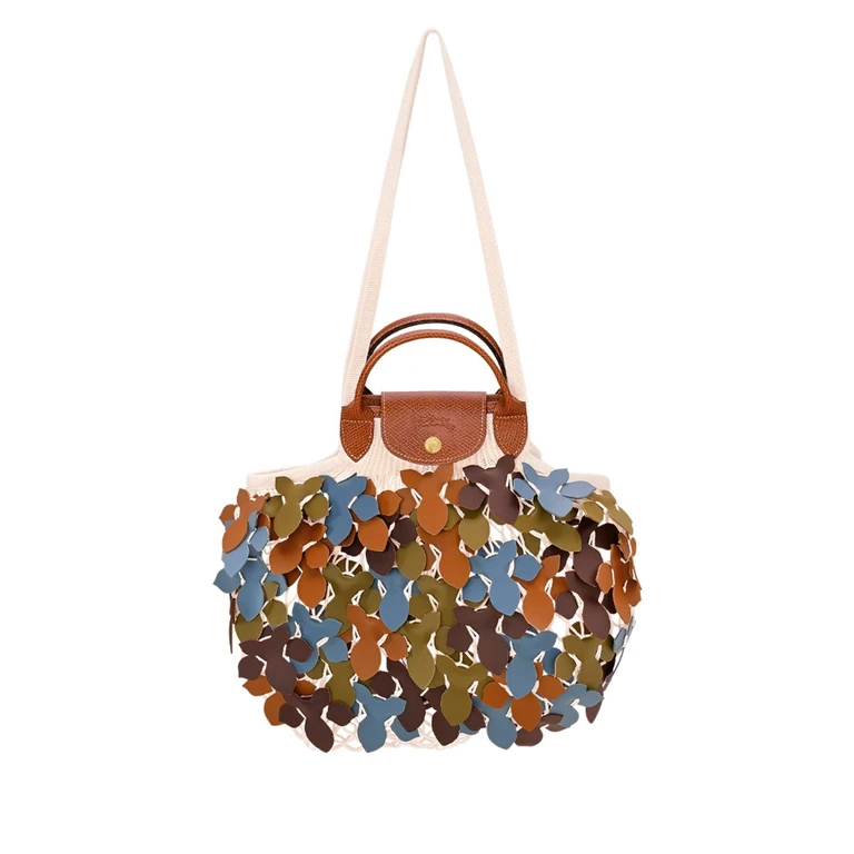 `Le Pliage Filet Camo` Large Mesh Bag