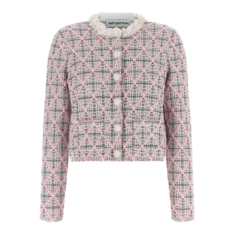 Self Portrait Cardigan - Rose (AW26172CPINK)