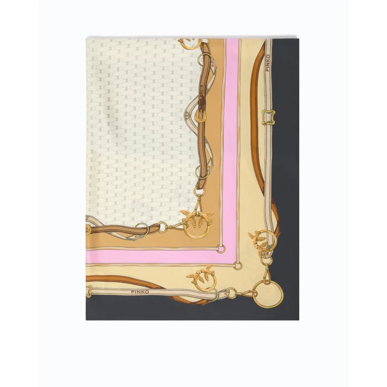 Foulard Pinko con stampa Love Birds
