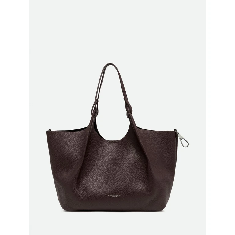 Dua Grained Calfskin Leather Shoulder Bag (BS9720RNGDBLTUESPRESSO)