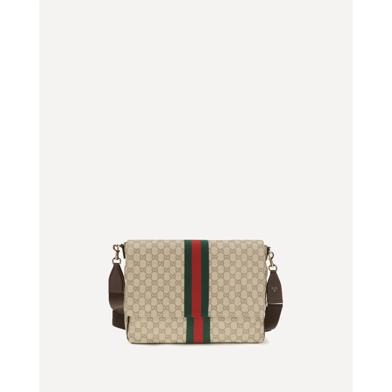 Medium Web Stripe Shoulder Bag Male UNI