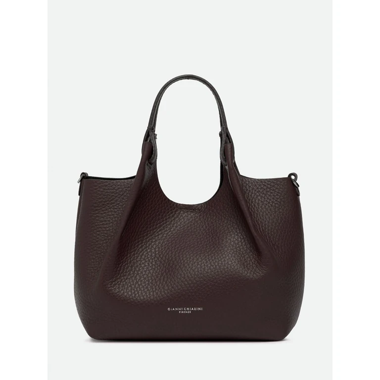 Dua Grained Leather Handbag with Removable Pouch (BS9719RNGDBLESPRESSO)